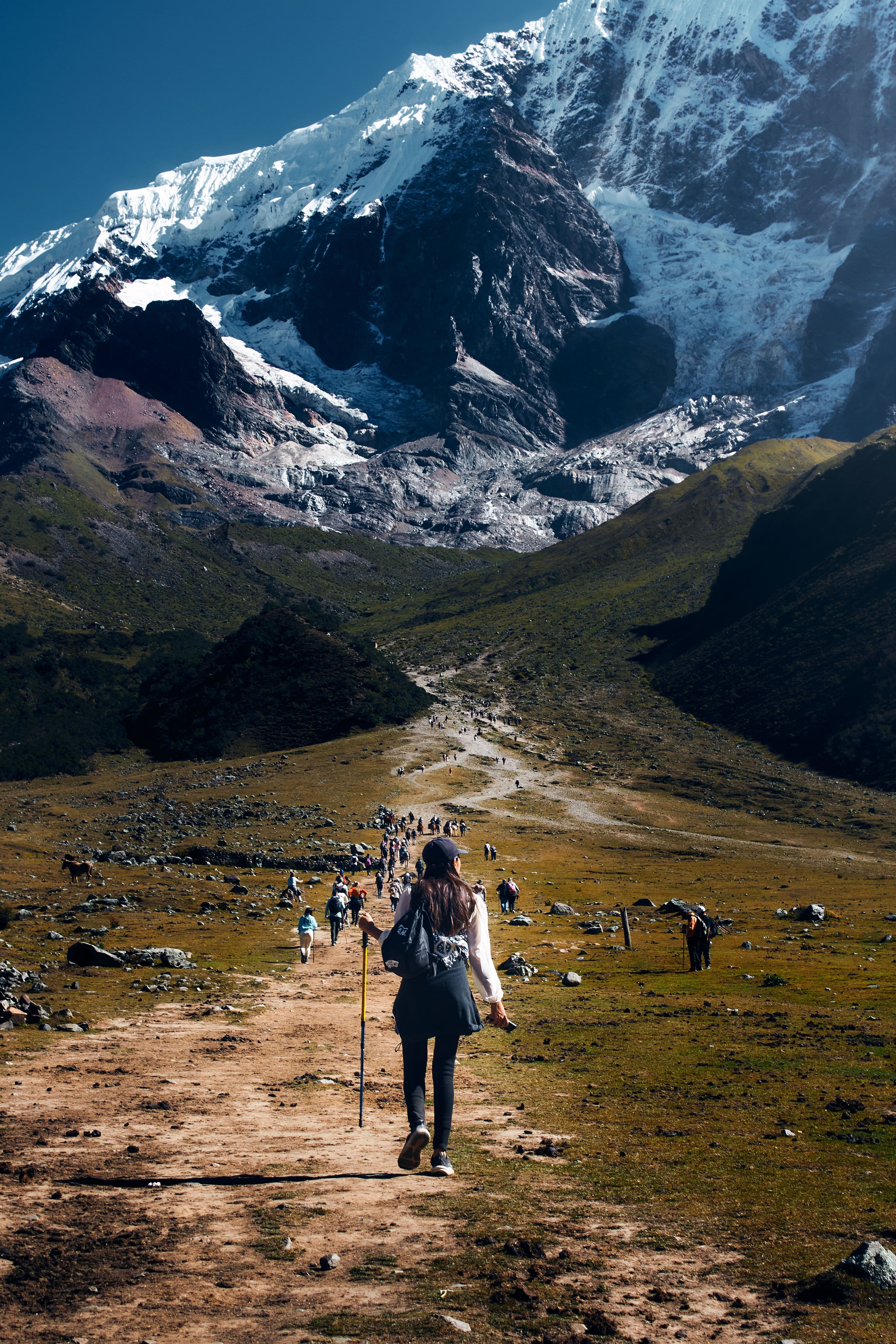 Paisaje de Machu Picchu al final de la visita