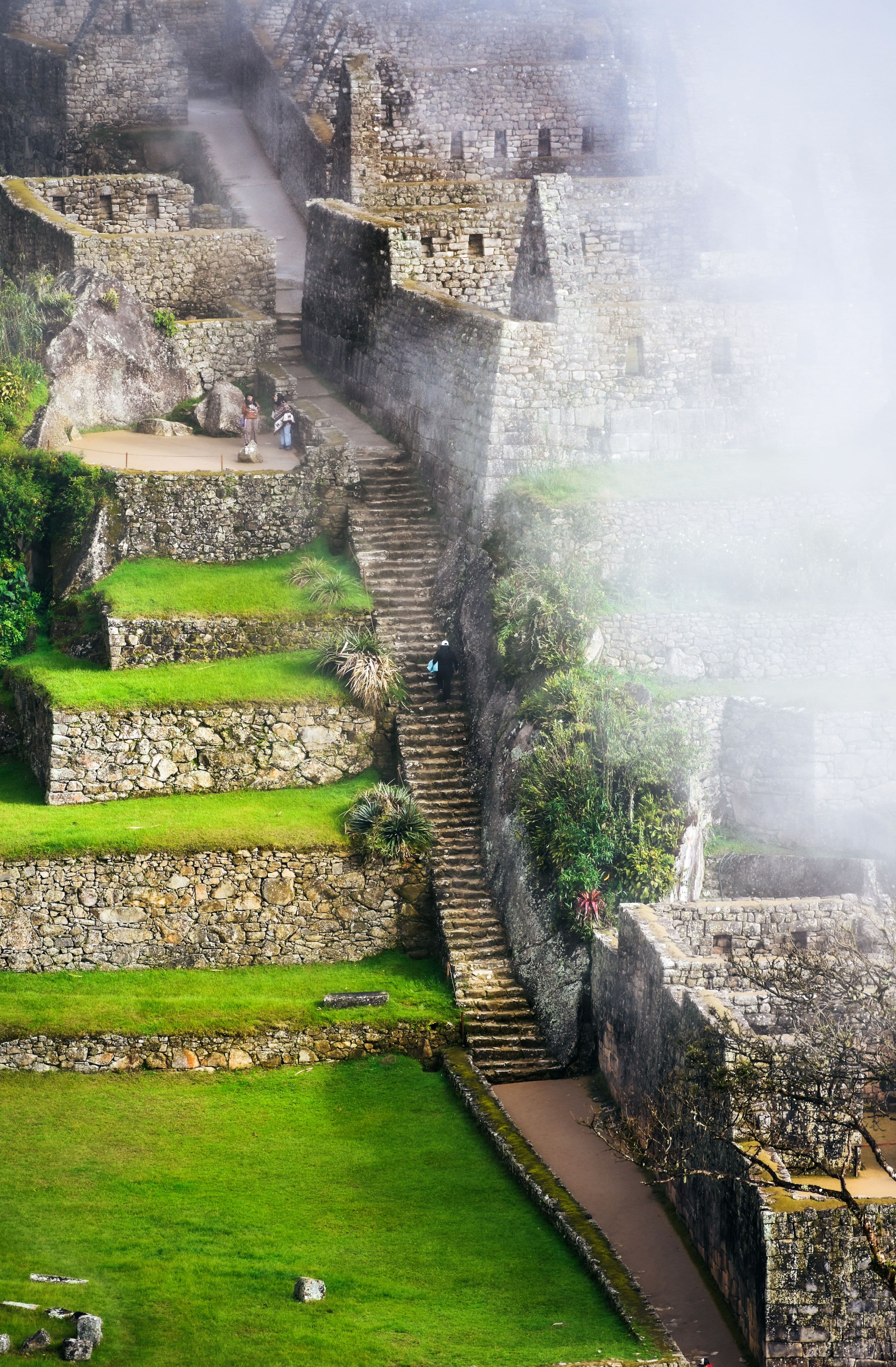 Interior de la llaqta de Machu Picchu